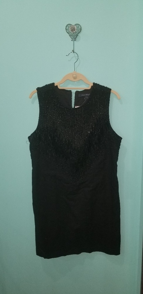 Black dress with sequin details